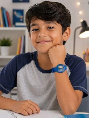 Blue apple digital calculator watch (ADD ON ITEM)